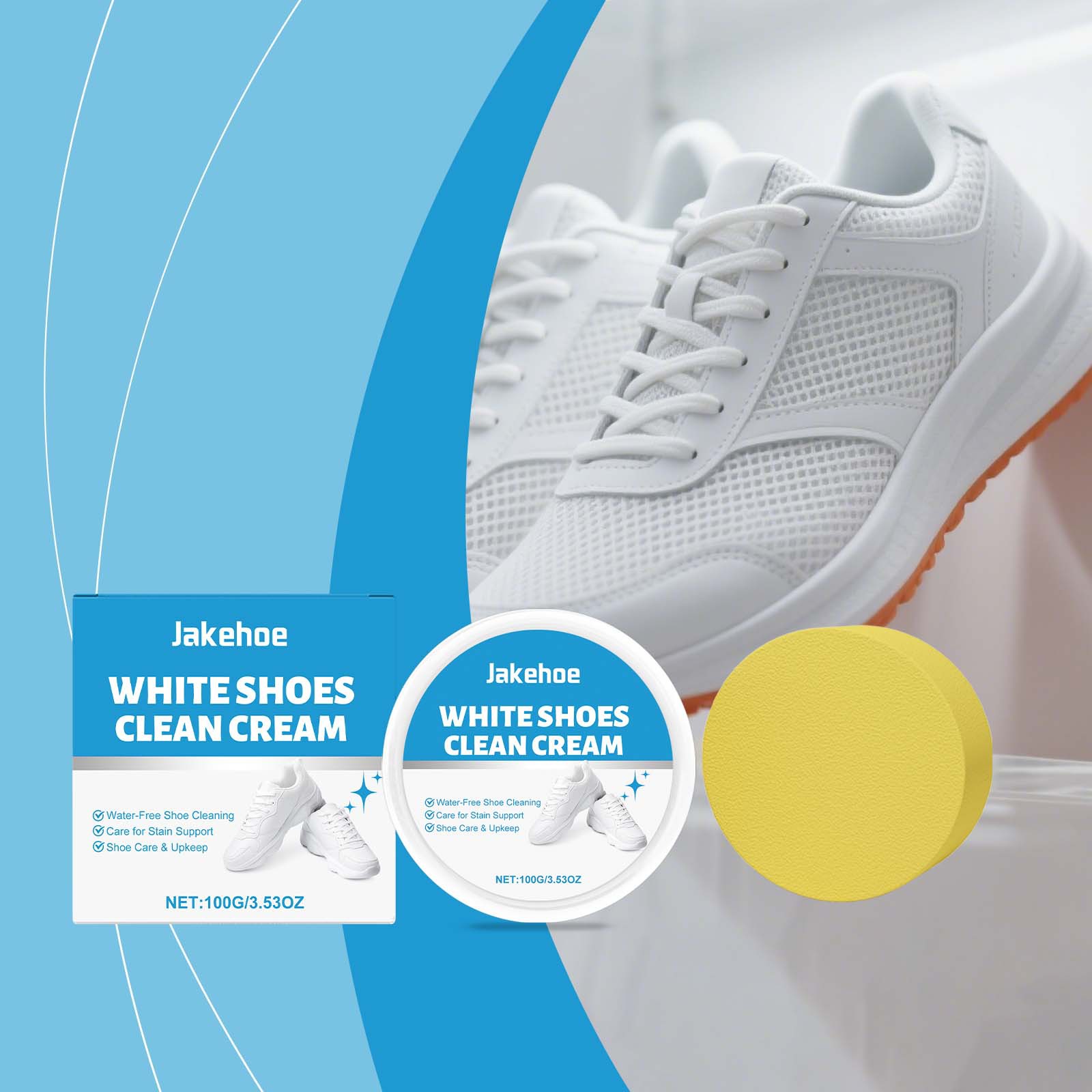 Sneaker Care Cleaner - Крем для чистки белой обуви, средство