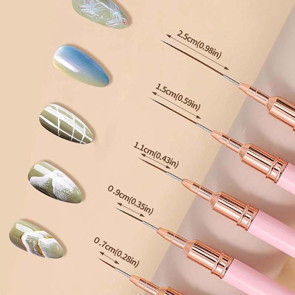Набор из 5 кистей для нейл-арт – обзор и цена Brush Bristle Set