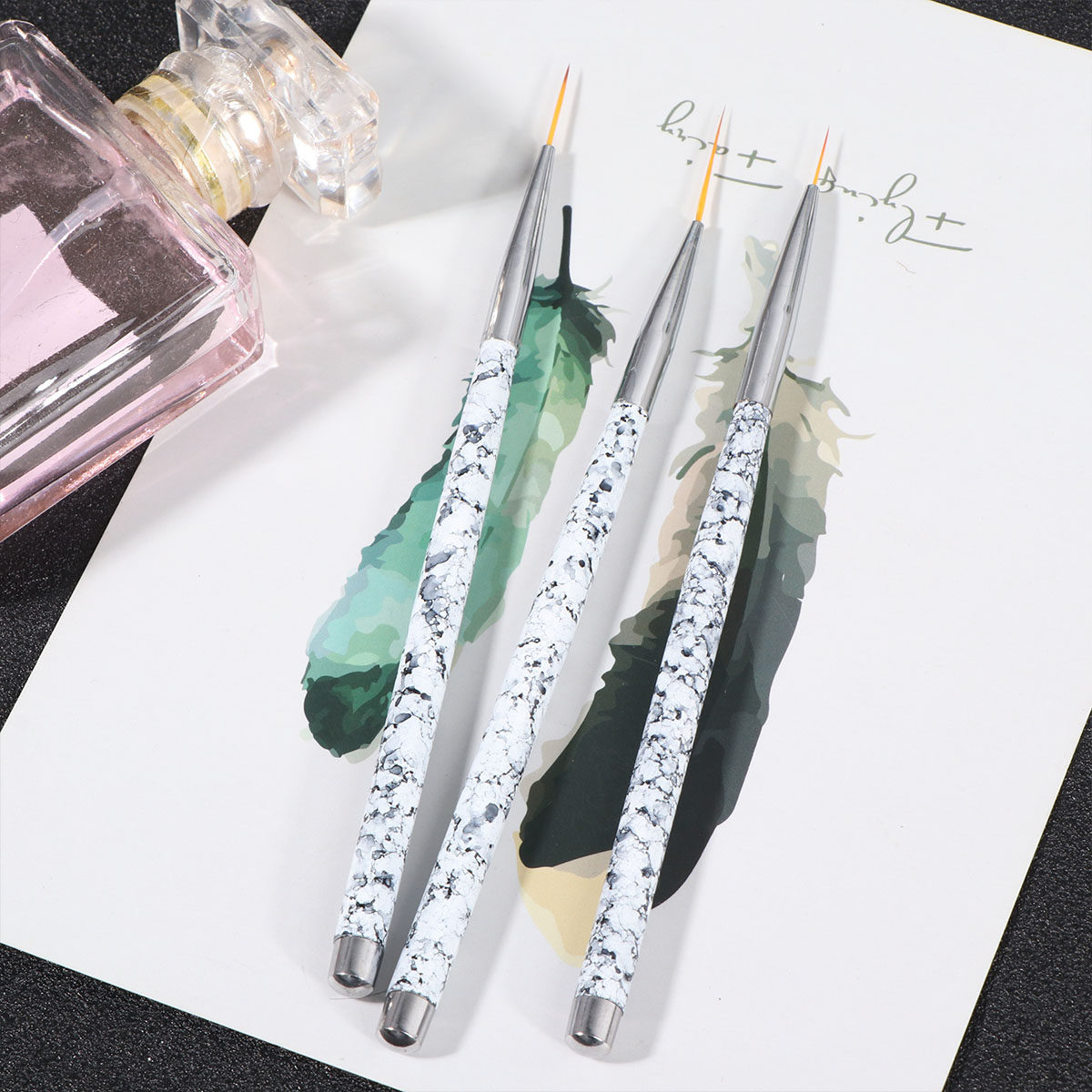Набор из 3 кистей для нейл-арт – обзор и цена Brush Bristle Set