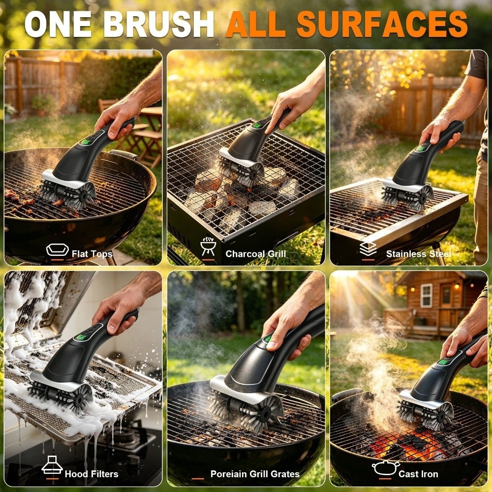 Электрическая щетка для гриля  – обзор и цена Brush Bristle Set
