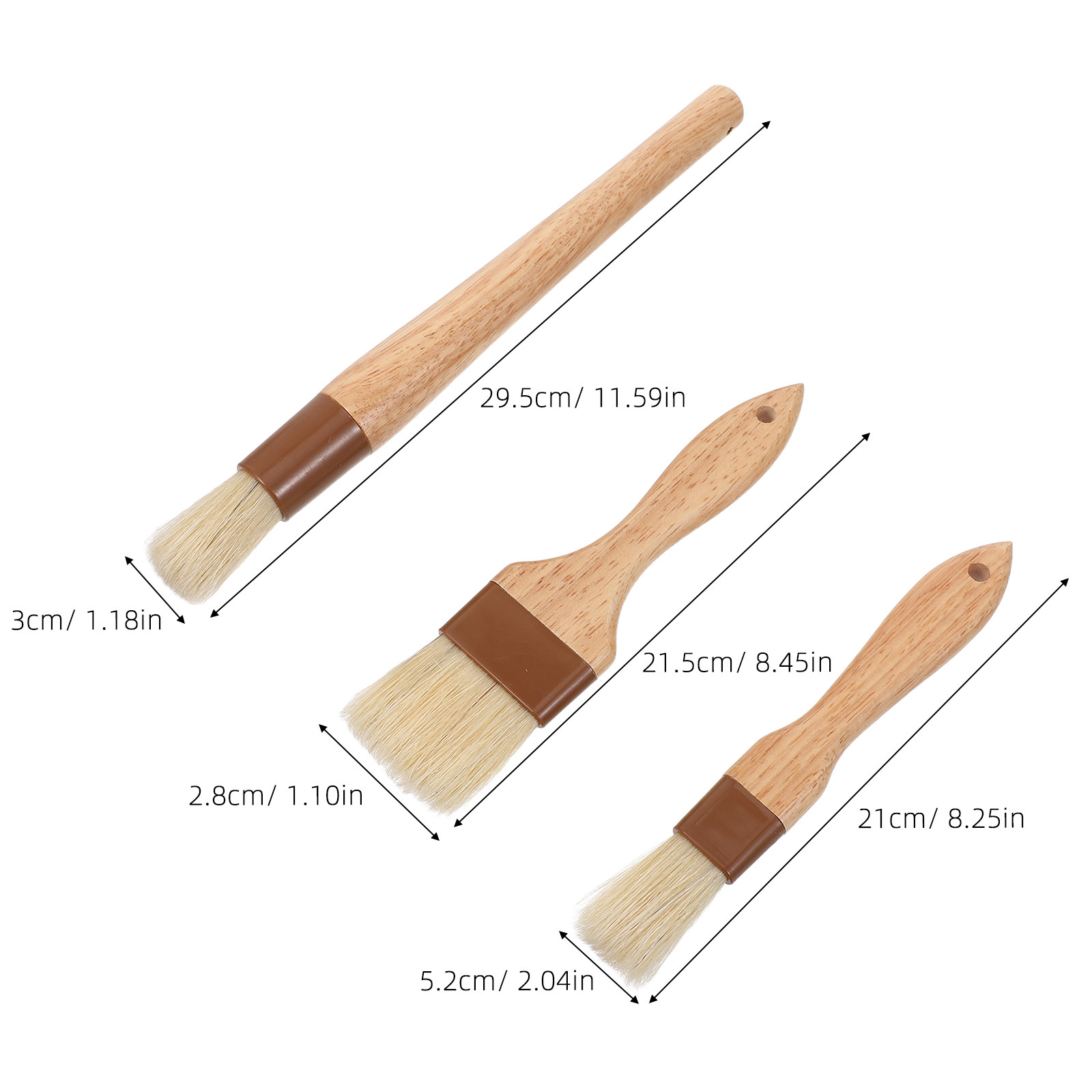 Набор из 3 кистей для барбекю  – обзор и цена Brush Bristle Set