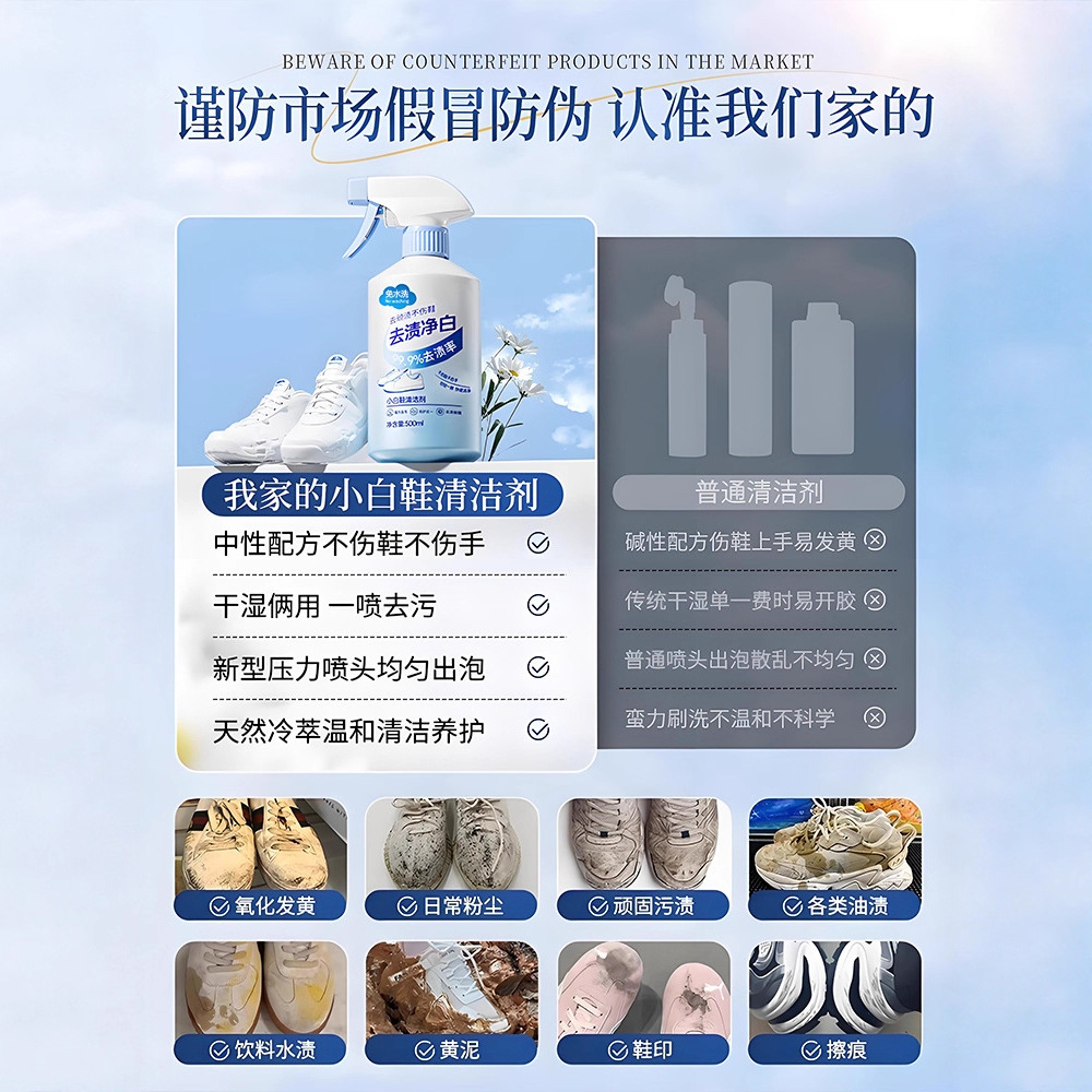 500 мл белая пена для чистки о – обзор и цена Sneaker Care Cleaner