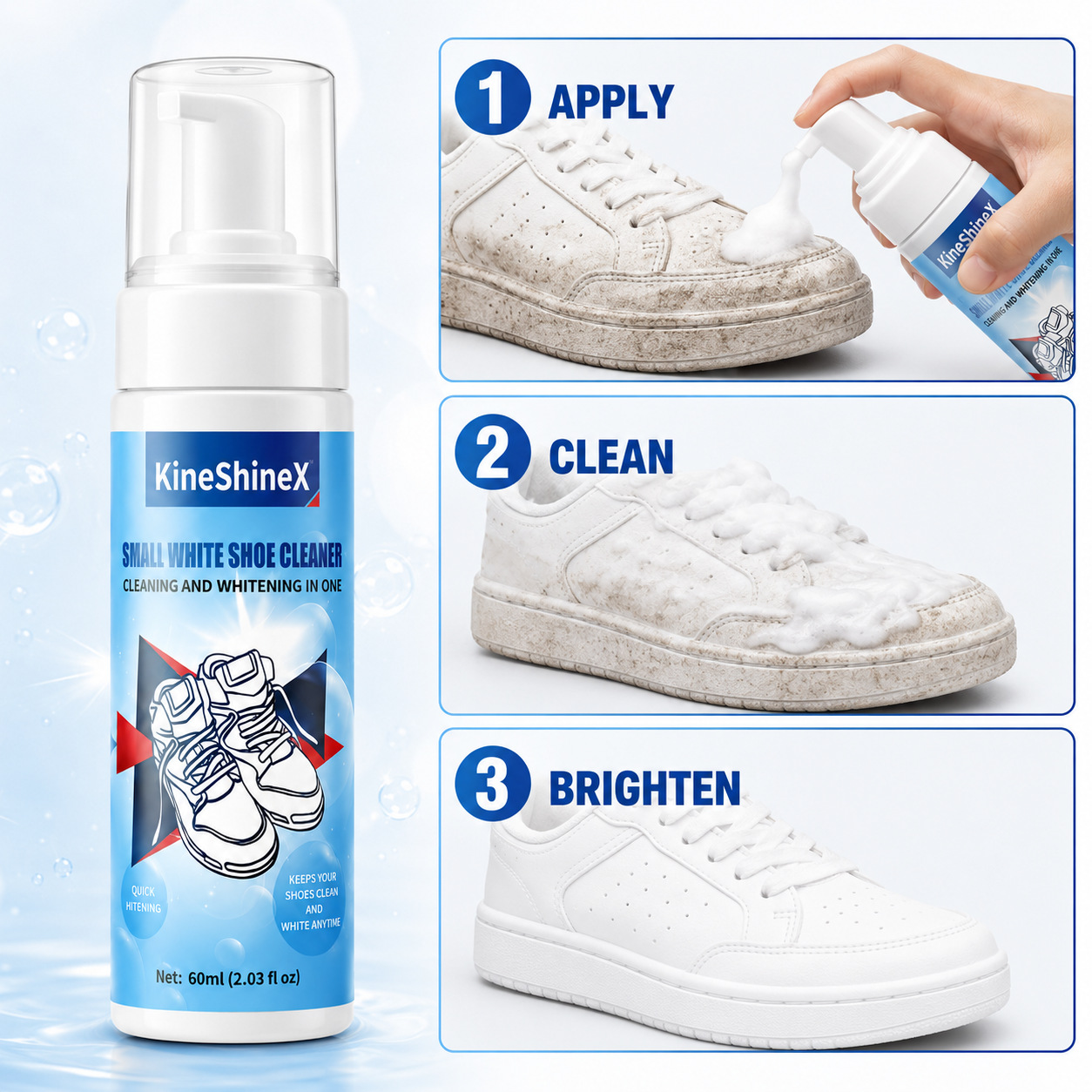 Набор для чистки обуви Gihen:  – обзор и цена Sneaker Care Cleaner